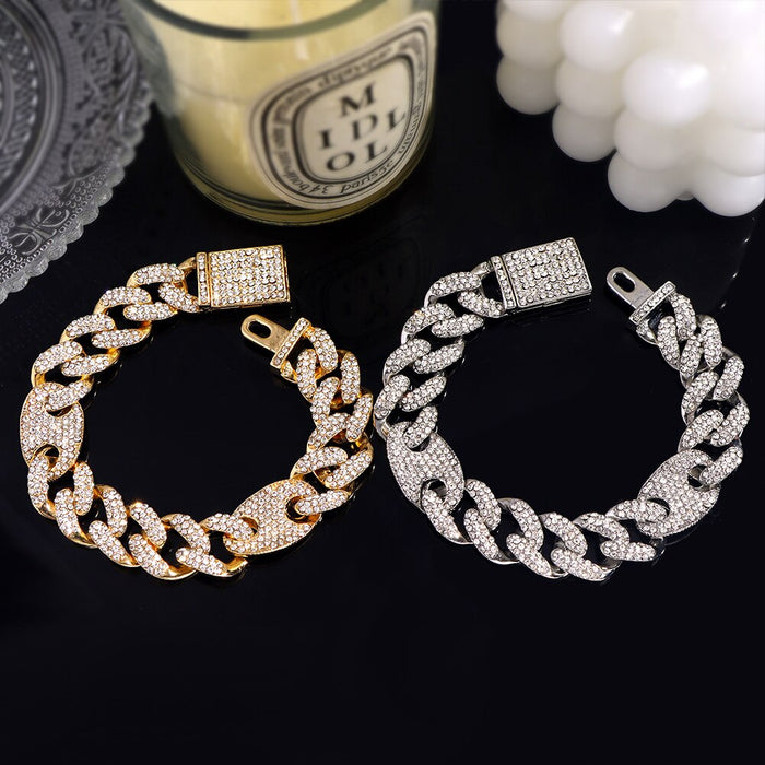 Crystal Cuban Link Bracelet